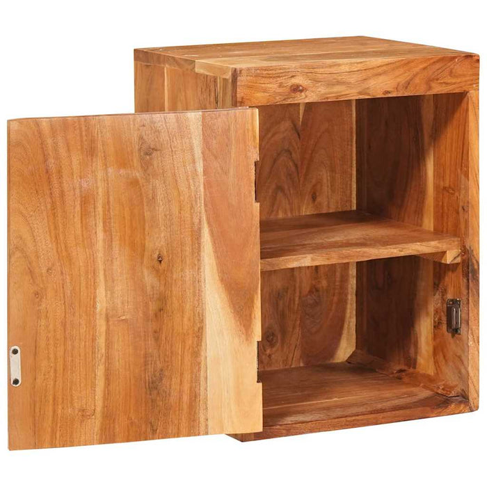 Noptieră 2 pcs Maro 35 x 33 x 48 cm Lemn Solid de Acacia - WALTI WALTI