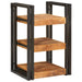 Noptieră 2 pcs Maro și negru Lemn de mango solid - WALTI WALTI