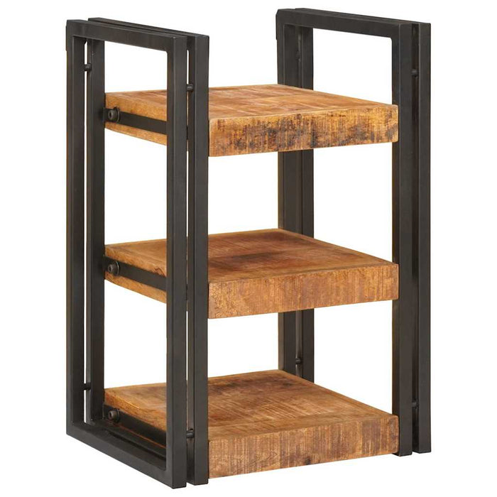 Noptieră 2 pcs Maro și negru Lemn de mango solid - WALTI WALTI