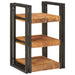 Noptieră 2 pcs Maro și negru Lemn de mango solid - WALTI WALTI