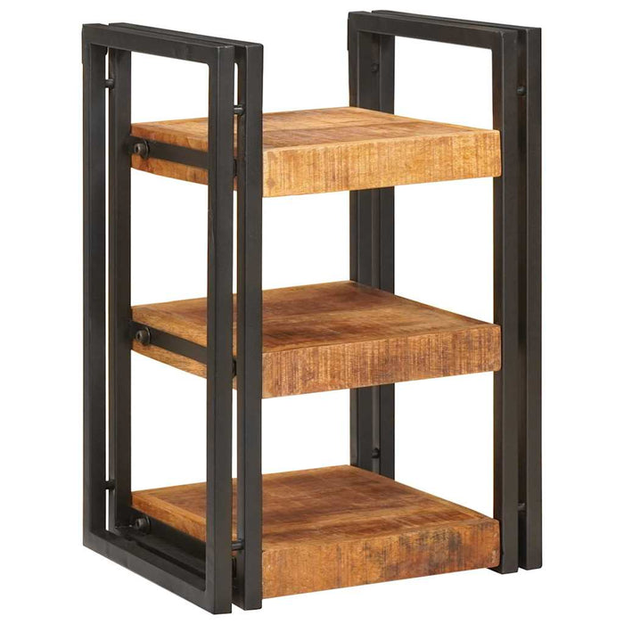Noptieră 2 pcs Maro și negru Lemn de mango solid - WALTI WALTI