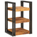 Noptieră 2 pcs Maro și negru Lemn de mango solid - WALTI WALTI