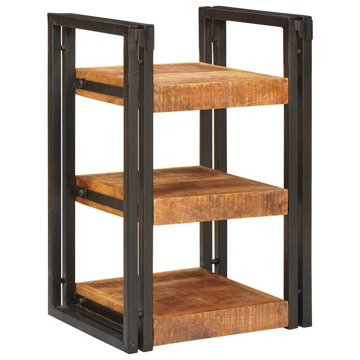 Noptieră 2 pcs Maro și negru Lemn de mango solid - WALTI WALTI