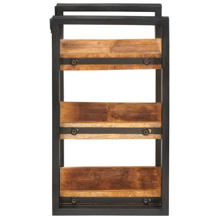 Noptieră 2 pcs Maro și negru Lemn de mango solid - WALTI WALTI