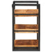 Noptieră 2 pcs Maro și negru Lemn de mango solid - WALTI WALTI