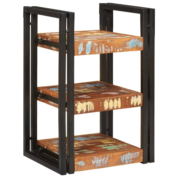 Noptieră Maro și negru 38 x 33 x 58 cm Lemn Solid Recuperat - WALTI WALTI
