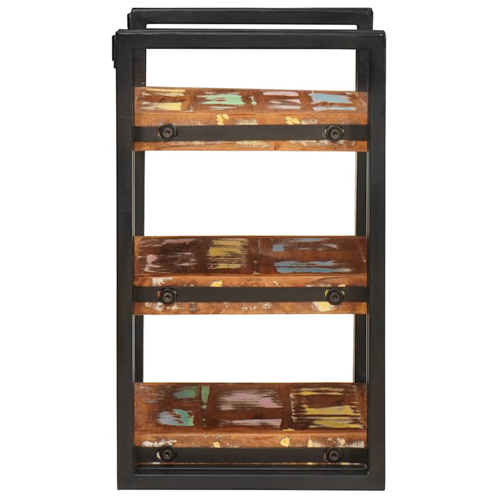 Noptieră Maro și negru 38 x 33 x 58 cm Lemn Solid Recuperat - WALTI WALTI