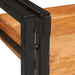 Noptieră 2 pcs Maro și negru Lemn Solid de Acacia - WALTI WALTI