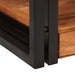 Noptieră 2 pcs Maro și negru Lemn Solid de Acacia - WALTI WALTI