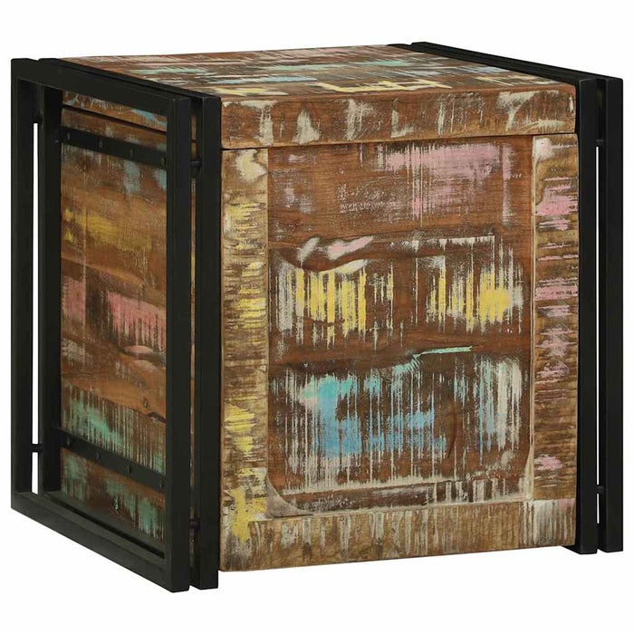 Cufere de Depozitare 50 x 50 x 50 cm Lemn masiv recuperat - WALTI WALTI
