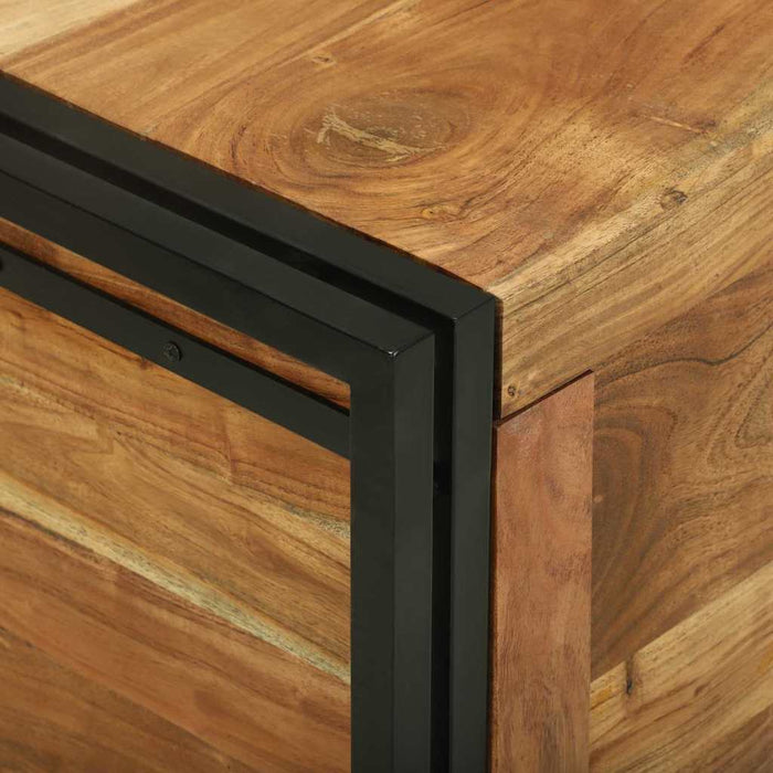 Cutie de depozitare 50 x 50 x 50 cm Lemn Solid de Acacia WALTI