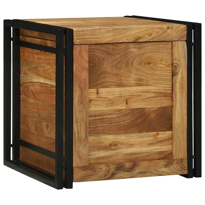 Cutie de depozitare 50 x 50 x 50 cm Lemn Solid de Acacia WALTI