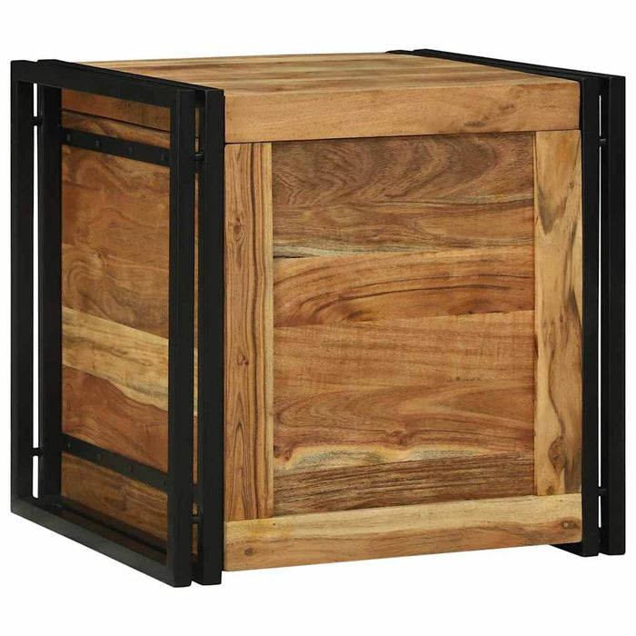 Cutie de depozitare 50 x 50 x 50 cm Lemn Solid de Acacia WALTI