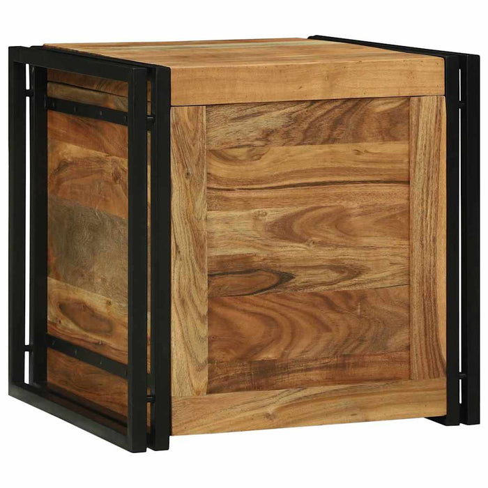 Cutie de depozitare 50 x 50 x 50 cm Lemn Solid de Acacia WALTI