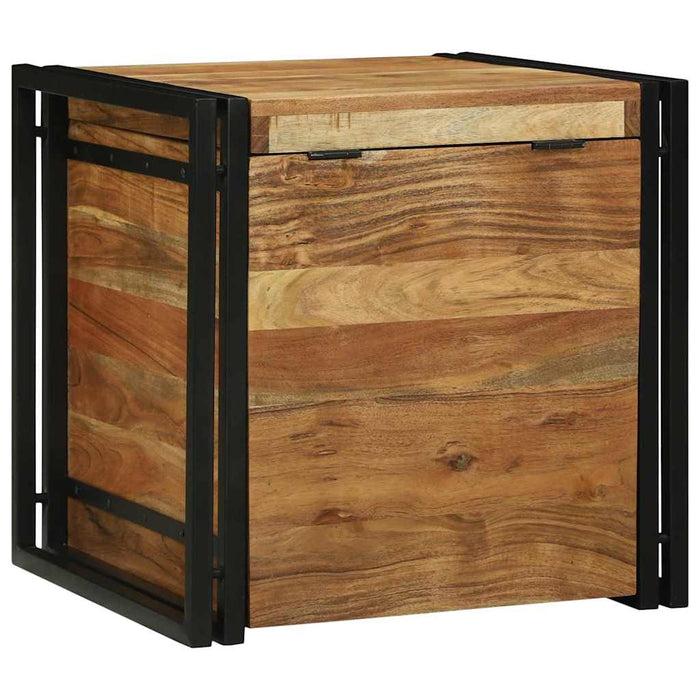 Cutie de depozitare 50 x 50 x 50 cm Lemn Solid de Acacia WALTI