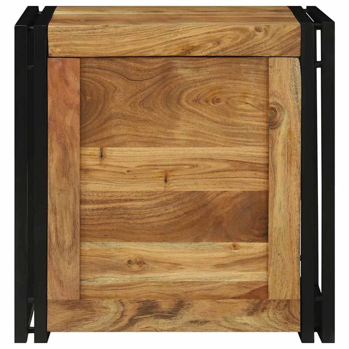 Cutie de depozitare 50 x 50 x 50 cm Lemn Solid de Acacia WALTI