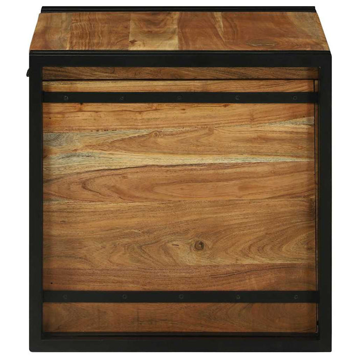 Cutie de depozitare 50 x 50 x 50 cm Lemn Solid de Acacia WALTI