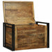 Cutie de depozitare 80 x 50 x 50 cm Lemn mango brut - WALTI WALTI