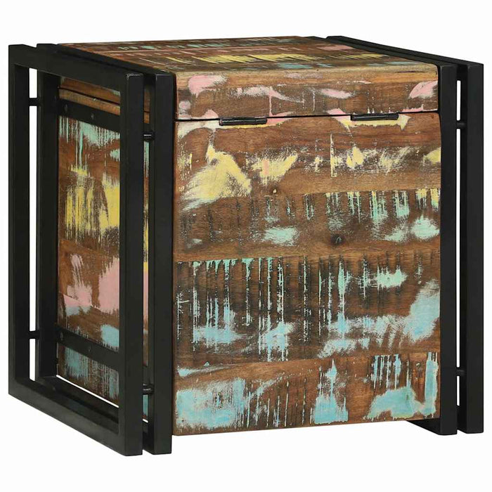 Cutie de depozitare 40 x 40 x 40 cm Lemn masiv de acacia - WALTI WALTI