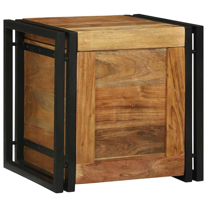 Cufere de Depozitare 40 x 40 x 40 cm Lemn masiv de acacia - WALTI WALTI