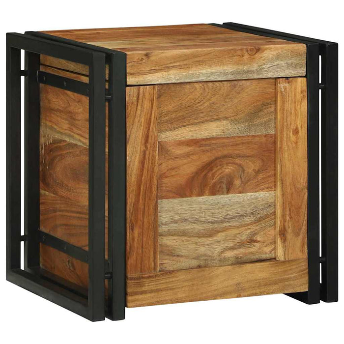 Cufere de Depozitare 40 x 40 x 40 cm Lemn masiv de acacia - WALTI WALTI