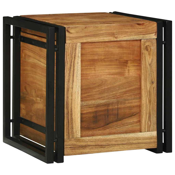 Cufere de Depozitare 40 x 40 x 40 cm Lemn masiv de acacia - WALTI WALTI