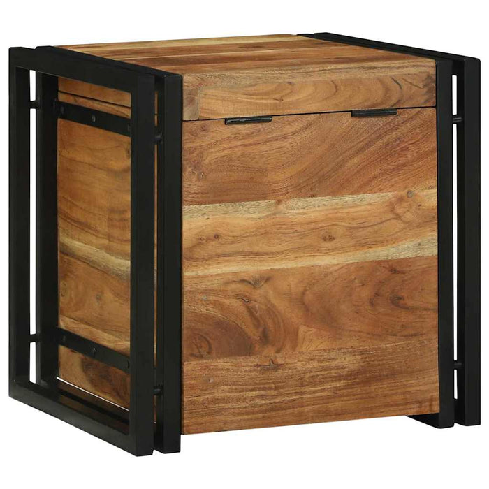 Cufere de Depozitare 40 x 40 x 40 cm Lemn masiv de acacia - WALTI WALTI