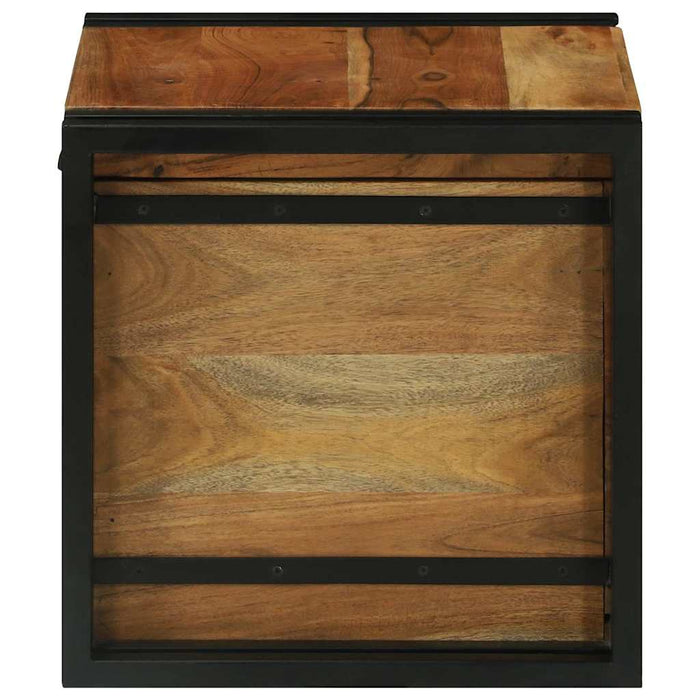 Cufere de Depozitare 40 x 40 x 40 cm Lemn masiv de acacia - WALTI WALTI