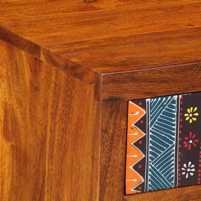 Noptiera 2 buc 40x35x45 cm lemn masiv de salcam - WALTI WALTI