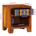 Noptiera 2 buc 40x35x45 cm lemn masiv de salcam - WALTI WALTI