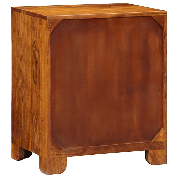 Bufetă multicolor 50x35x60 din lemn masiv de salcâm WALTI