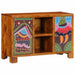 Bufetă multicolor 90x35x60 din lemn masiv de salcâm - WALTI WALTI