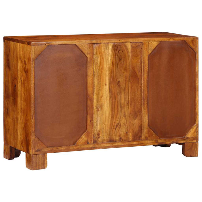Bufetă multicolor 90x35x60 din lemn masiv de salcâm - WALTI WALTI