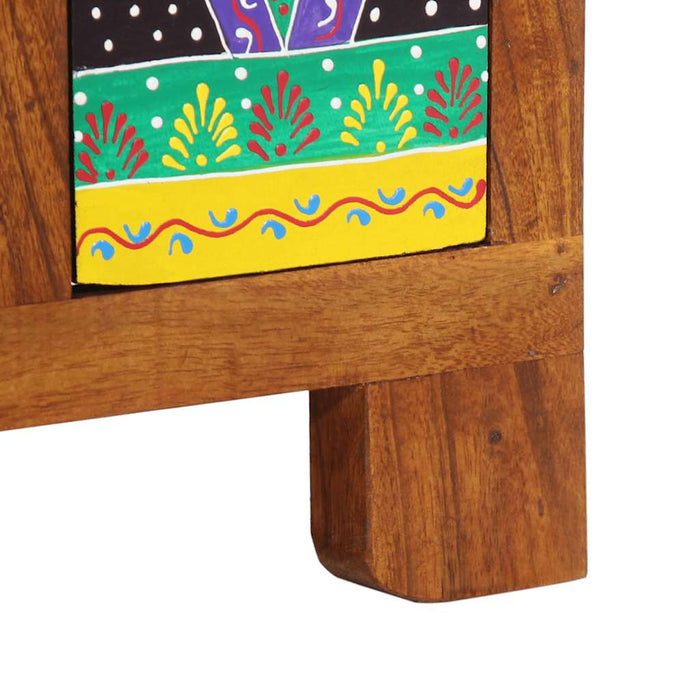 Bufetă multicolor 50x35x60 din lemn masiv de salcâm - WALTI WALTI