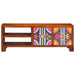 Dulap TV multicolor 110x30x40 din lemn masiv de salcam - WALTI WALTI