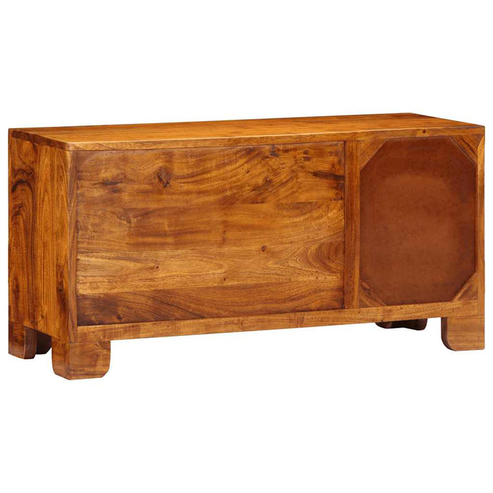 Dulap TV multicolor 90x30x45 din lemn masiv de salcam - WALTI WALTI