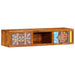 Dulap TV de perete multicolor 100x30x22 lemn masiv de salcam - WALTI WALTI