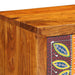 Dulap TV de perete multicolor 100x30x22 lemn masiv de salcam - WALTI WALTI