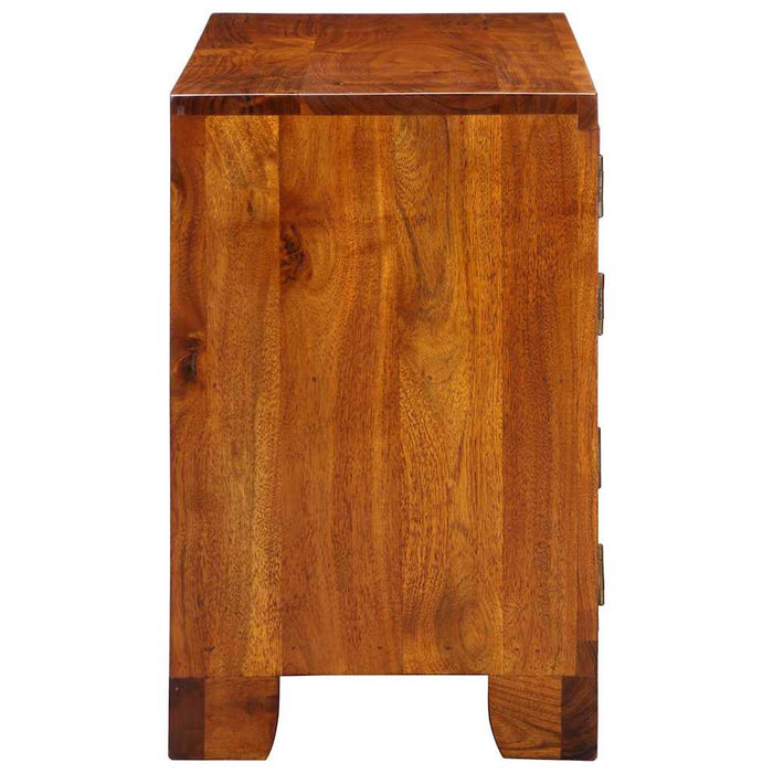Dulap pentru pantofi Maro 90 x 35 x 55 cm Lemn Solid de Acacia - WALTI WALTI