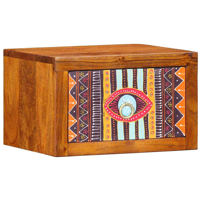 Noptieră Maro, multicolor 35 x 30 x 22 cm Lemn masiv de acacia - WALTI WALTI