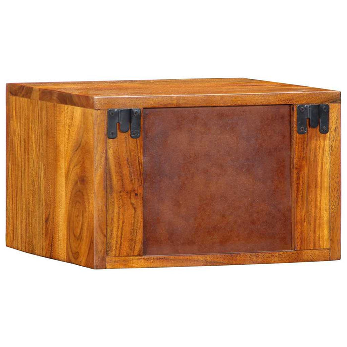 Noptieră Maro, multicolor 35 x 30 x 22 cm Lemn masiv de acacia - WALTI WALTI