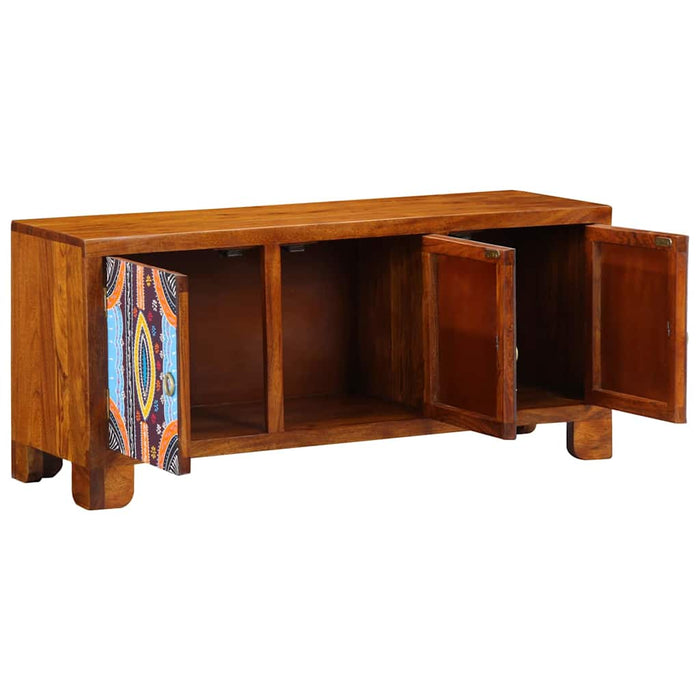 Bancă pentru pantofi cu depozitare Maro miere 100 x 35 x 45 cm WALTI