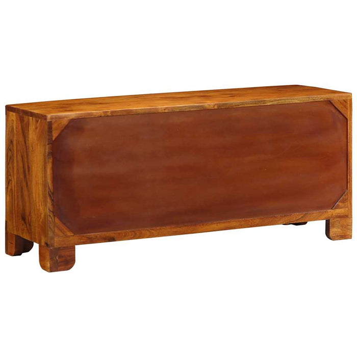 Bancă pentru pantofi cu depozitare Maro miere 100 x 35 x 45 cm WALTI