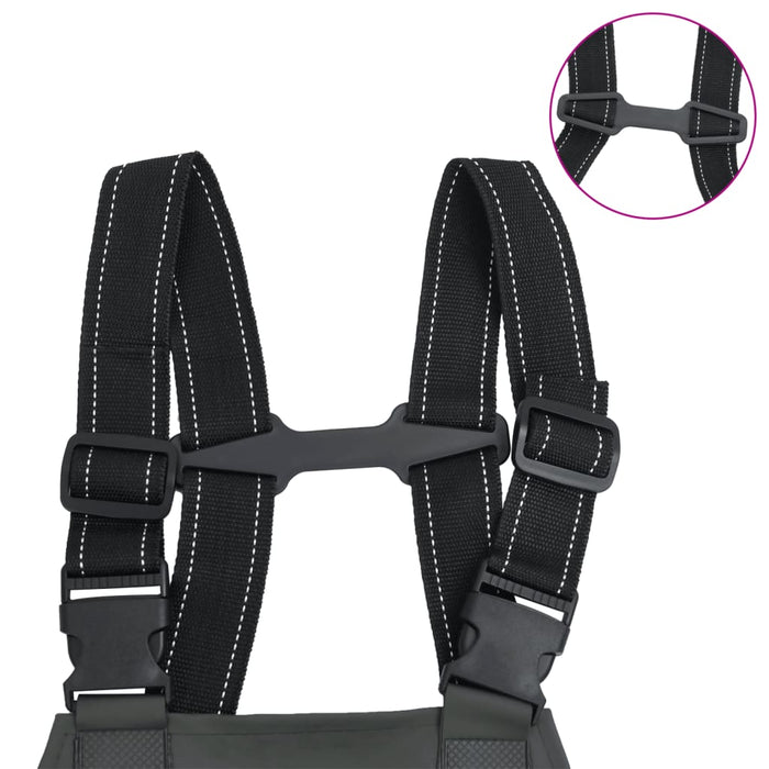 Salopetă cu pieptar și cizme, verde închis, mărimea 39 - WALTI WALTI