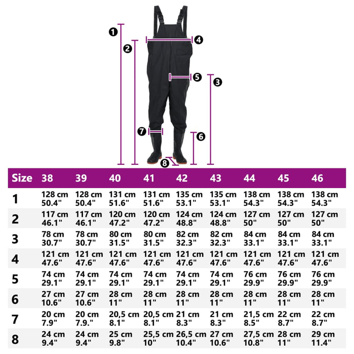 Salopetă cu pieptar și cizme, negru, mărimea 41 - WALTI WALTI