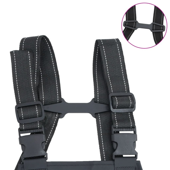 Salopetă cu pieptar și cizme, negru, mărimea 43 - WALTI WALTI