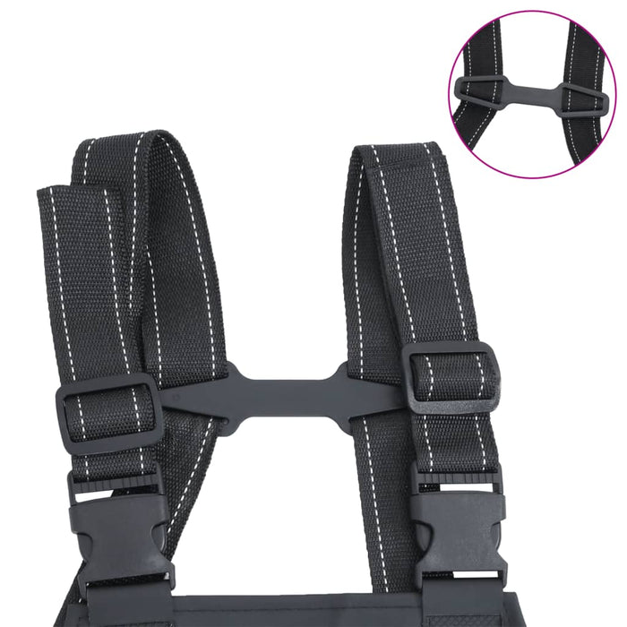 Salopetă cu pieptar și cizme, negru, mărimea 46 - WALTI WALTI