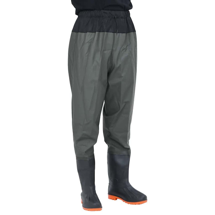 Pantaloni cu talie înaltă cu cizme, verde închis, mărimea 42 - WALTI WALTI