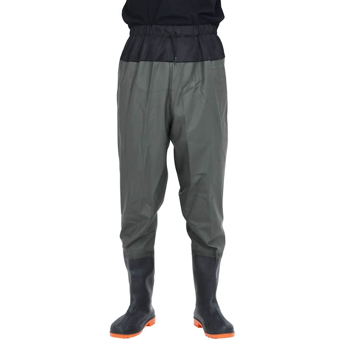 Pantaloni cu talie înaltă cu cizme, verde închis, mărimea 42 - WALTI WALTI