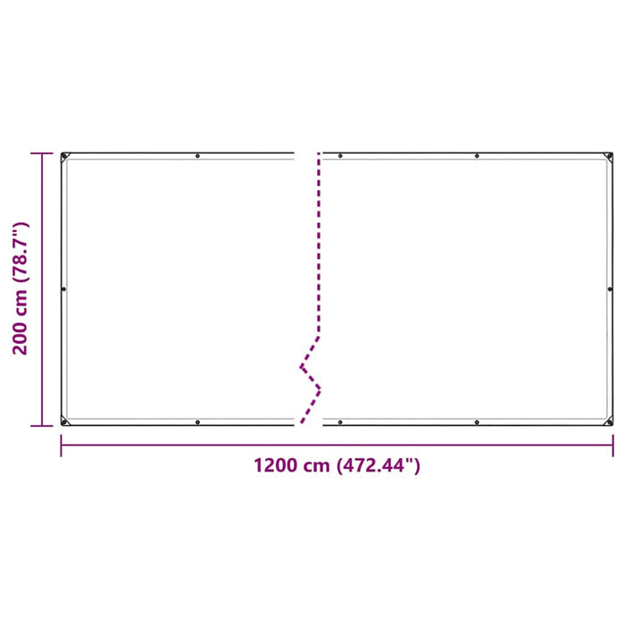 Prelata transparenta cu ochiuri 2x12 m polietilena - WALTI WALTI